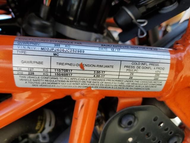 2018 KTM 390 Duke