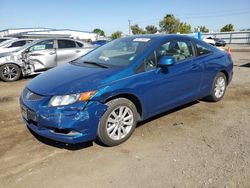 Honda Civic Vehiculos salvage en venta: 2012 Honda Civic EX