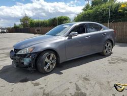 Salvage cars for sale from Copart San Martin, CA: 2013 Lexus IS 250