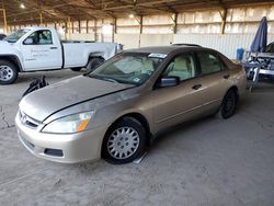 Salvage cars for sale from Copart Phoenix, AZ: 2007 Honda Accord Value