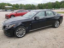 Salvage cars for sale from Copart Charles City, VA: 2017 Genesis G80 Base