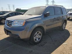 Honda salvage cars for sale: 2013 Honda Pilot LX