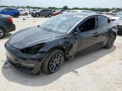 Salvage cars for sale from Copart San Antonio, TX: 2021 Tesla Model 3