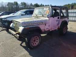 Salvage cars for sale from Copart Exeter, RI: 1991 Jeep Wrangler / YJ S