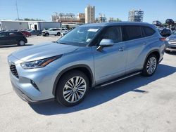 Toyota salvage cars for sale: 2022 Toyota Highlander Hybrid Platinum