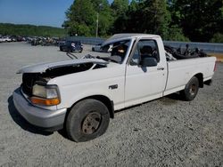 Salvage cars for sale from Copart Concord, NC: 1995 Ford F150