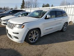 Jeep salvage cars for sale: 2021 Jeep Grand Cherokee Summit