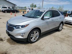 Salvage cars for sale from Copart Pekin, IL: 2019 Chevrolet Equinox Premier
