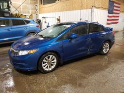 Salvage cars for sale from Copart Anchorage, AK: 2012 Honda Civic EX