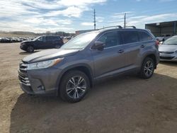 Toyota Highlander salvage cars for sale: 2017 Toyota Highlander LE