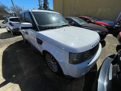 Land Rover Range Rover salvage cars for sale: 2011 Land Rover Range Rover Sport HSE