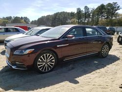 Lincoln Continental salvage cars for sale: 2020 Lincoln Continental