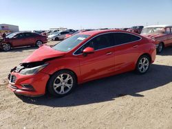 Salvage cars for sale from Copart Amarillo, TX: 2017 Chevrolet Cruze Premier