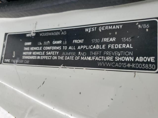 1987 Volkswagen Cabriolet