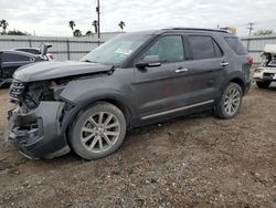 Vehiculos salvage en venta de Copart Mercedes, TX: 2017 Ford Explorer Limited