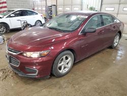 Chevrolet Malibu LS salvage cars for sale: 2016 Chevrolet Malibu LS