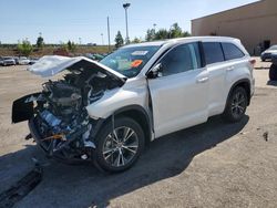 Toyota Highlander salvage cars for sale: 2016 Toyota Highlander XLE