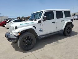 Jeep Wrangler Unlimited Sahara 4xe Vehiculos salvage en venta: 2021 Jeep Wrangler Unlimited Sahara 4XE