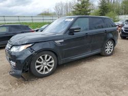 Salvage cars for sale from Copart Davison, MI: 2016 Land Rover Range Rover Sport HSE