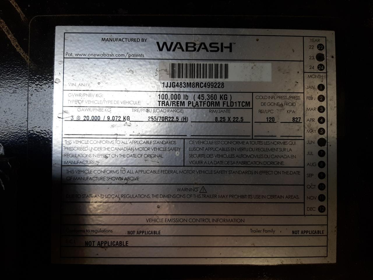 2024 Wabash Flatbed