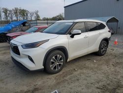 Toyota Highlander xle salvage cars for sale: 2021 Toyota Highlander XLE