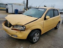 Salvage cars for sale from Copart Greer, SC: 2007 Chevrolet Aveo Base