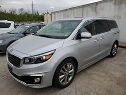 KIA Sedona SXL Vehiculos salvage en venta: 2018 KIA Sedona SXL