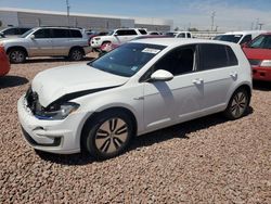 Volkswagen Golf salvage cars for sale: 2016 Volkswagen E-GOLF SEL Premium