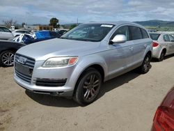 Salvage cars for sale from Copart San Martin, CA: 2007 Audi Q7 4.2 Quattro