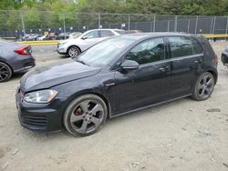Salvage cars for sale from Copart Waldorf, MD: 2016 Volkswagen GTI S/SE