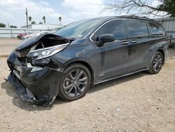 Toyota Sienna salvage cars for sale: 2021 Toyota Sienna XSE