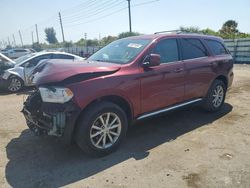 Salvage cars for sale from Copart Miami, FL: 2017 Dodge Durango SXT