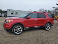 Salvage cars for sale from Copart Lyman, ME: 2012 Ford Explorer Limited