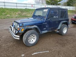 Jeep salvage cars for sale: 2000 Jeep Wrangler / TJ SE