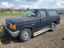 Ford Bronco salvage cars for sale: 1990 Ford Bronco U100