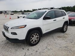 Salvage cars for sale from Copart New Braunfels, TX: 2016 Jeep Cherokee Sport