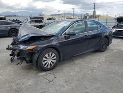 Salvage cars for sale from Copart Sun Valley, CA: 2022 Toyota Camry LE