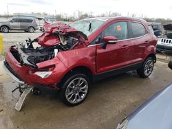 Ford Ecosport Titanium salvage cars for sale: 2020 Ford Ecosport Titanium