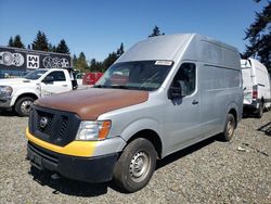 Salvage cars for sale from Copart Graham, WA: 2018 Nissan NV 2500 S