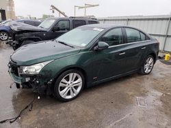 Salvage cars for sale from Copart Kansas City, KS: 2015 Chevrolet Cruze LTZ