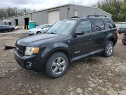 Salvage cars for sale from Copart West Mifflin, PA: 2008 Ford Escape Limited