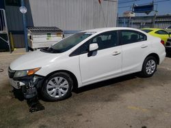 Honda Civic lx salvage cars for sale: 2012 Honda Civic LX