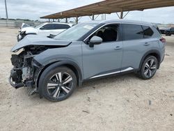 Salvage cars for sale from Copart Temple, TX: 2021 Nissan Rogue SL