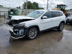 Jeep salvage cars for sale: 2020 Jeep Cherokee Latitude Plus