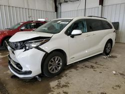 Toyota Sienna le Vehiculos salvage en venta: 2021 Toyota Sienna LE