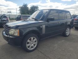 Land Rover salvage cars for sale: 2007 Land Rover Range Rover HSE