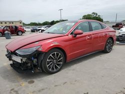 Salvage cars for sale from Copart Wilmer, TX: 2021 Hyundai Sonata Limited
