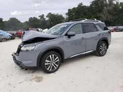 Salvage cars for sale from Copart Ocala, FL: 2022 Nissan Pathfinder Platinum