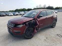 Salvage cars for sale from Copart San Antonio, TX: 2021 Jeep Compass Sport