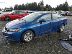Salvage cars for sale from Copart Graham, WA: 2014 Honda Civic LX